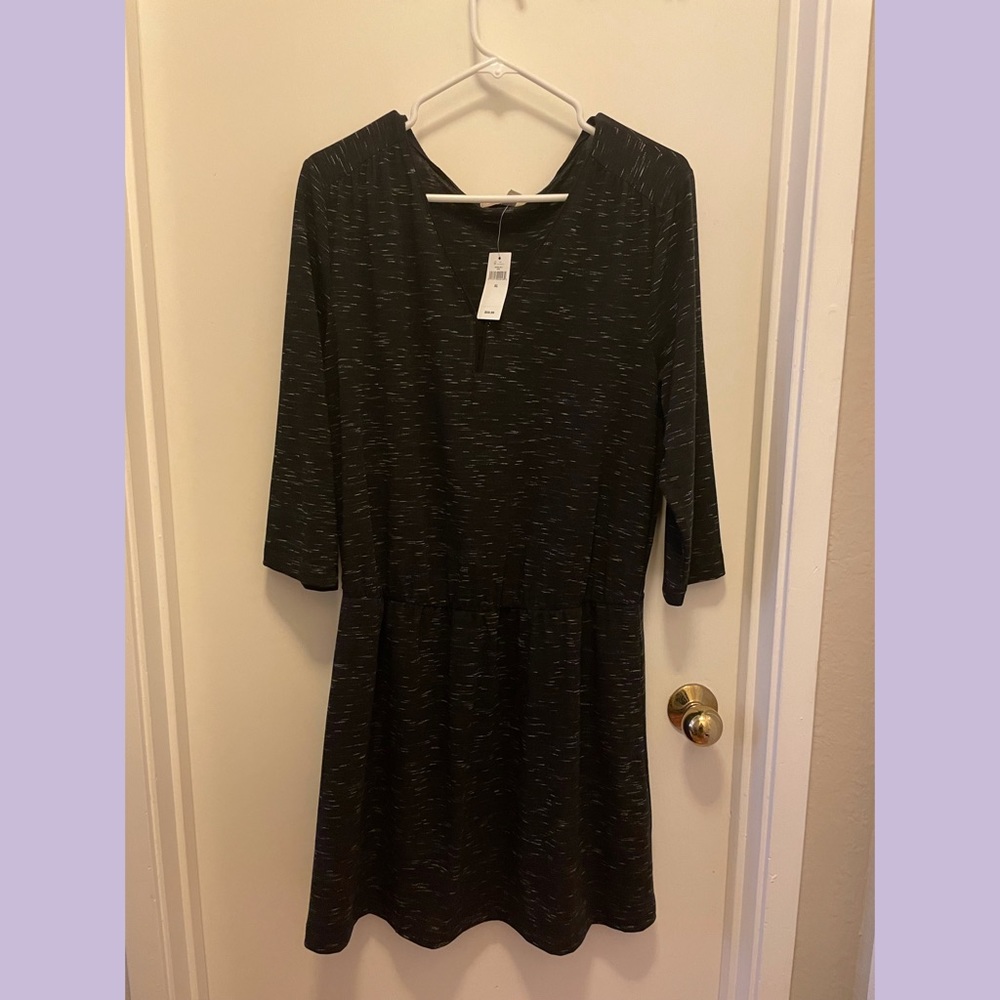 Black heather Banana Republic dress